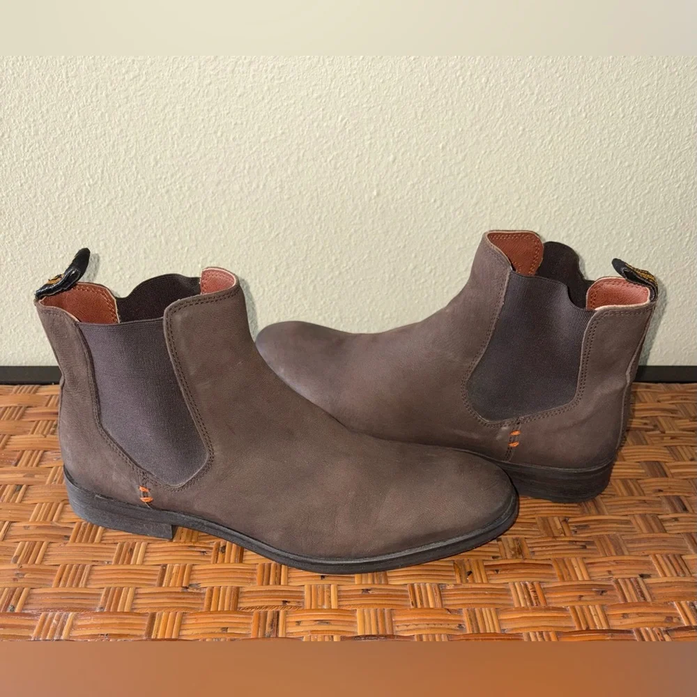 Superdry Chelsea Boots‎ Mens 9 Brown Leather Chukka Ankle Lightning Sole